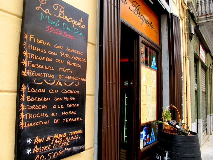 Façana del Restaurant La Broqueta