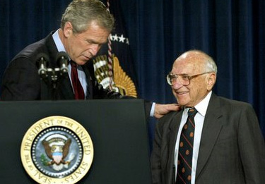 Milton Friedman & George W. Bush