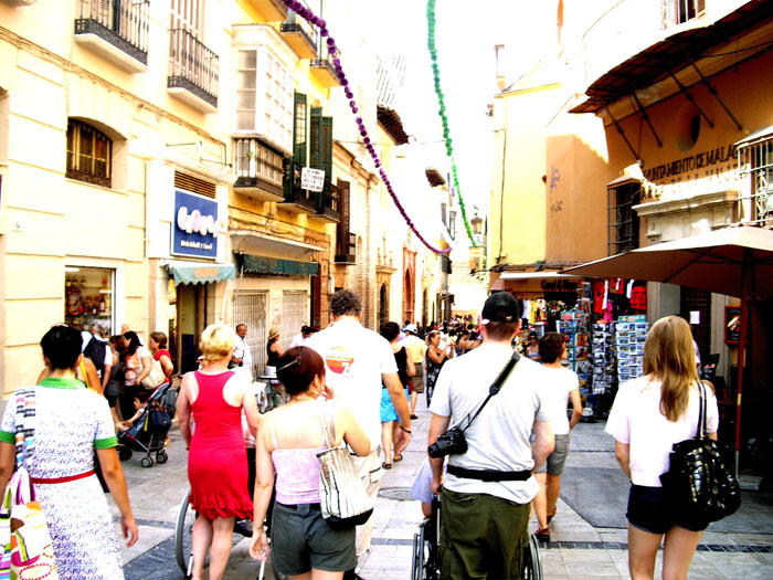 carrer del centre històric de Màlaga