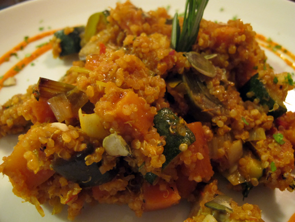 Pilaf de quinoa amb verduretes